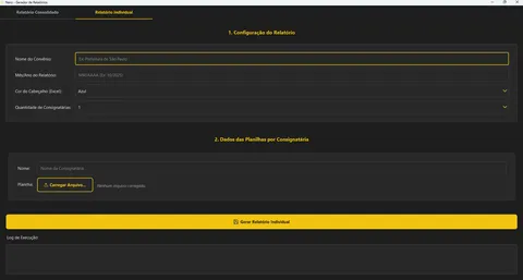 Relatório consolidado gerado pelo Nero